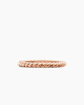 DY Cable Band Ring in 18K Rose Gold, 2.45mm